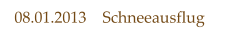 08.01.2013    Schneeausflug